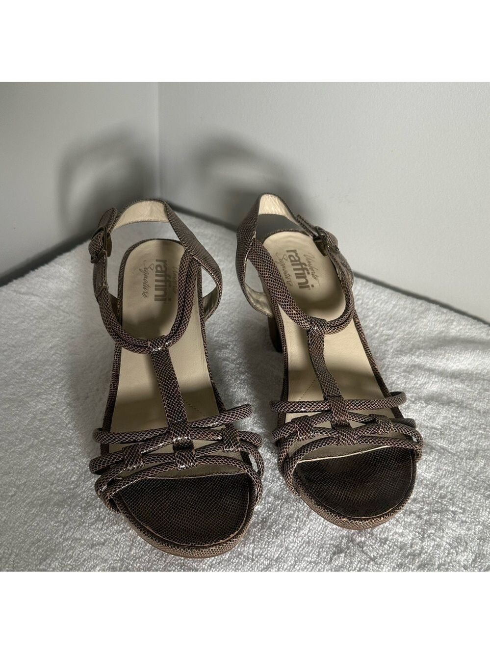 Umberto Raffini Signature Sandals Size 9 - Picture 2 of 5